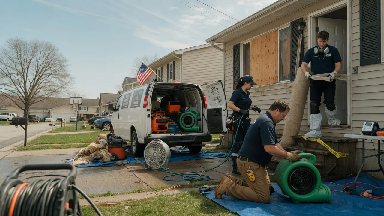 Water Damage Restoration in Mineral, IL near me